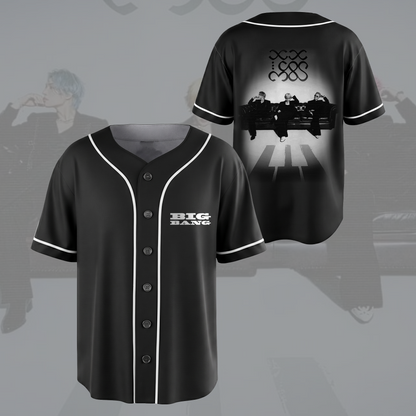 Vintage BIGBANG XX Cosmos Tour Black Baseball Jersey Fan Edition