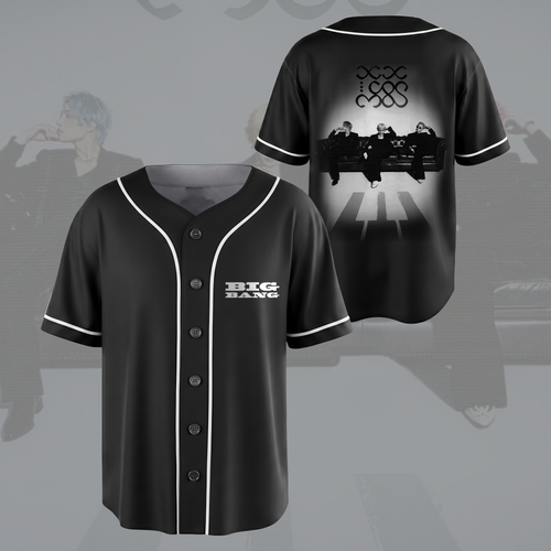 Vintage BIGBANG XX Cosmos Tour Black Baseball Jersey Fan Edition