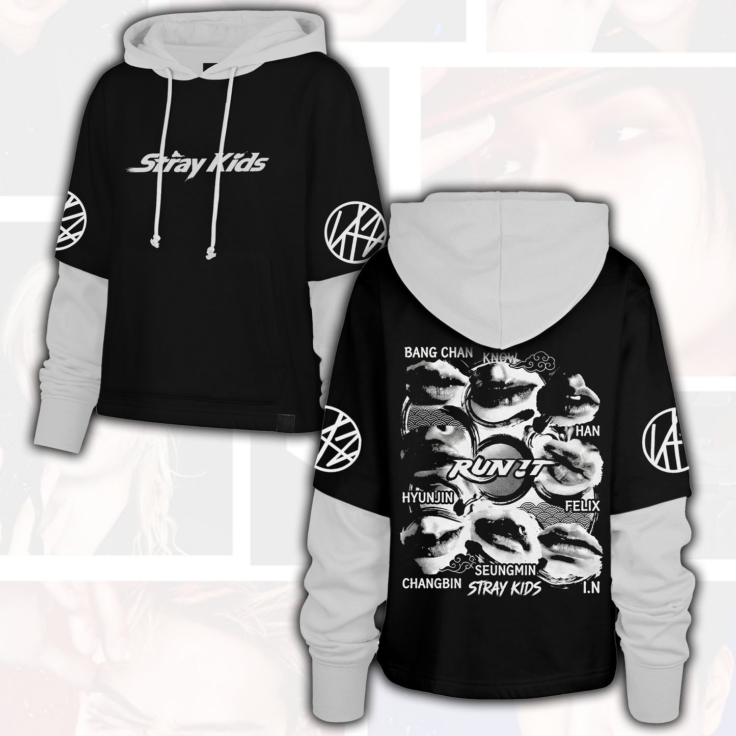 Thrilling Stray Kids Run It Lips Hoodie Gift for Fans