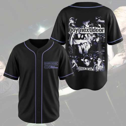 Boynextdoor Knock On Vol 2 World Tour Retro Baseball Jersey Fan Edition