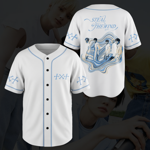 Vintage TXT Steal The Wind World Tour Baseball Jersey Gift For Fans