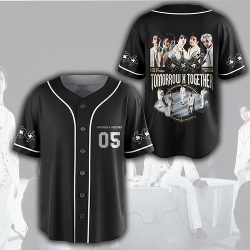 TOMORROW X TOGETHER Steal The Wind Tour Vintage-Baseballtrikot für MOA