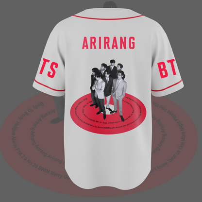 Arirang Tracklist Album BTS Baseball Jersey