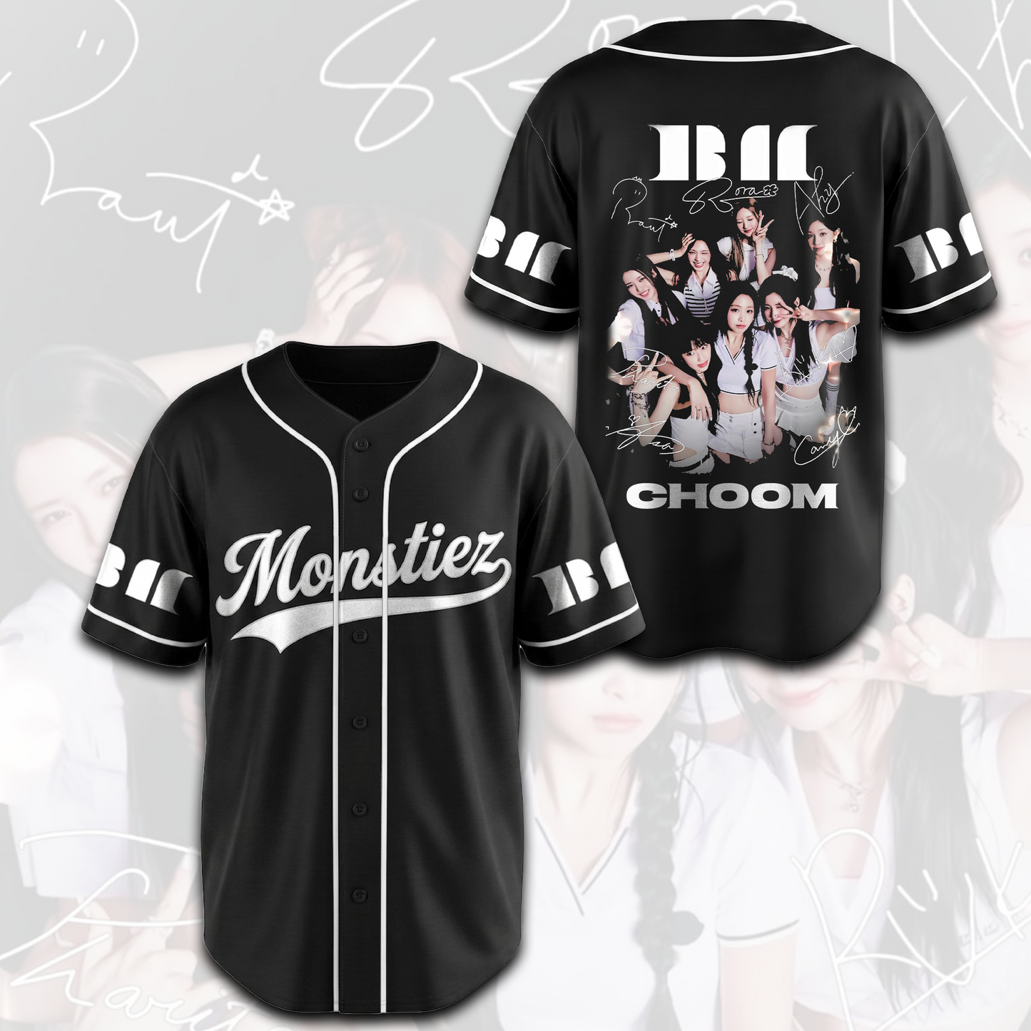 Babymonster Signature Choom  World Tour Baseball Jersey Gift For Monstiez