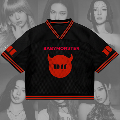 Babymonster Mixed Mesh Jersey Gift For Lovers