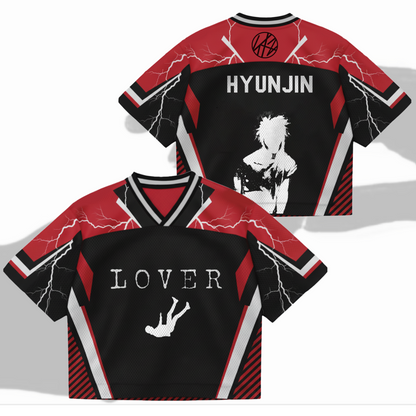 Lover Hyunjin Mixed Mesh Jersey Birthday Gift For Stay