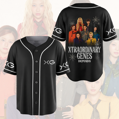 XG Xtraordinary Genes Depends Baseball Jersey The Core Concert Outfit Gift For Fans