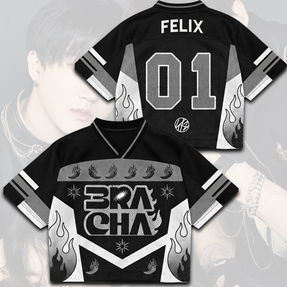 3racha Stray Kids Run It World Tour Tour Mixed Mesh Jersey Gift For Fans