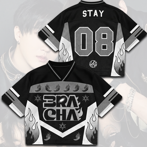 3racha Stray Kids Run It World Tour Tour Mixed Mesh Jersey Gift For Fans