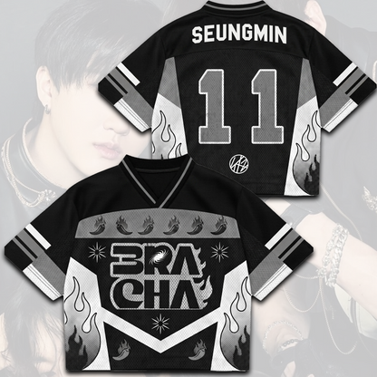 3racha Stray Kids Run It World Tour Tour Mixed Mesh Jersey Gift For Fans