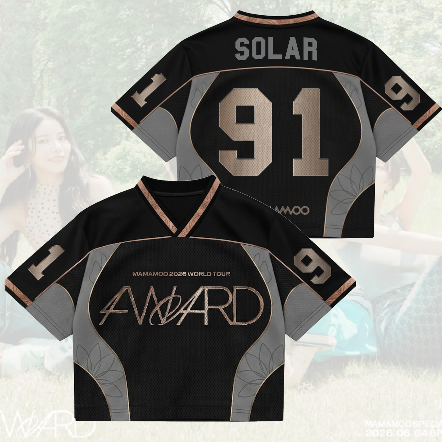Grace Mamamoo 4ward World Tour Mixed Mesh Jersey Gift For Fans