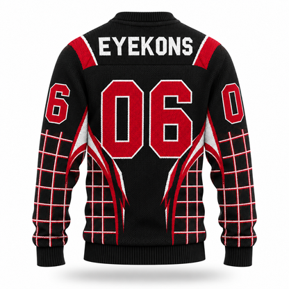 KATSEYE Gnarly Custom Name Number Ugly Christmas Sweater, Personalized EYEKONS Holiday Gift