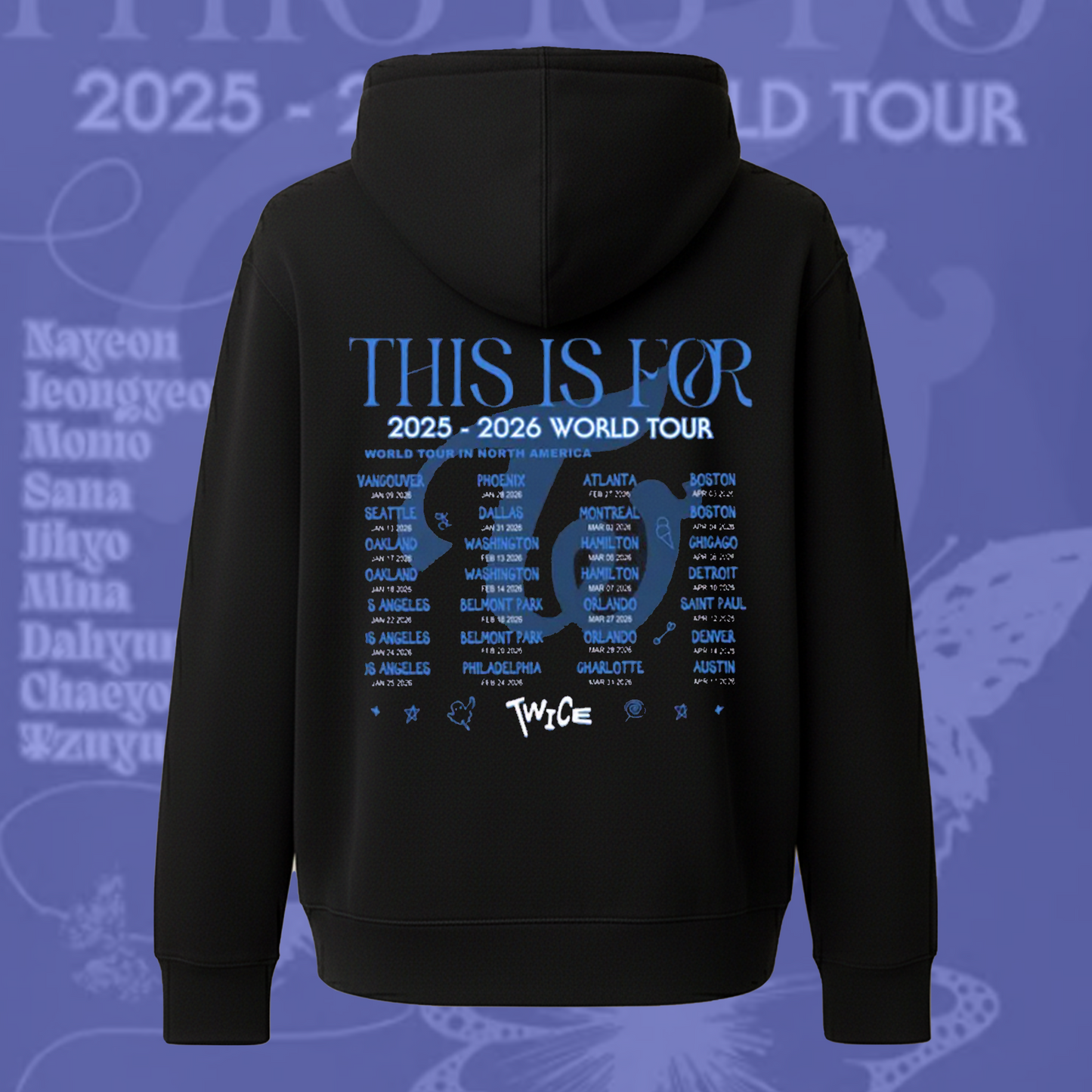 This Is Four Tour North America Twice Zip Hoodie