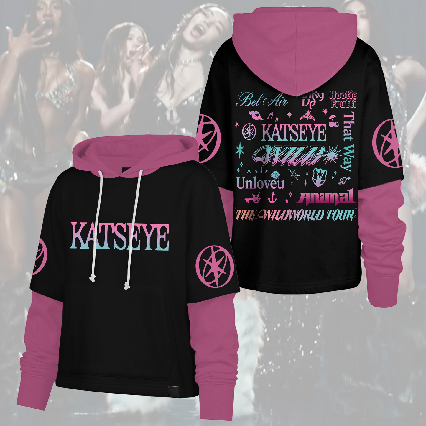 Katseye Wild Tracklist Shortstop Hoodie The Wildworld Tour Gift For Eyekons