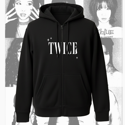 Twice Vintage World Tour Zip Hoodie Gift For Fans
