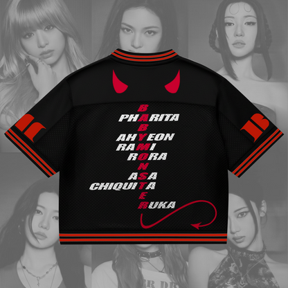 Babymonster Mixed Mesh Jersey Gift For Lovers