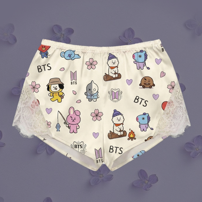 Bt21 Sakura Bts Lace Cami Sleepwear Gift For Fans