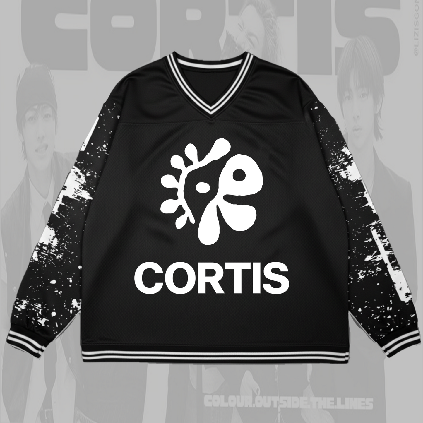Color Outside the Lines Album Cortis Mesh Splicing Long Sleeved Gifts