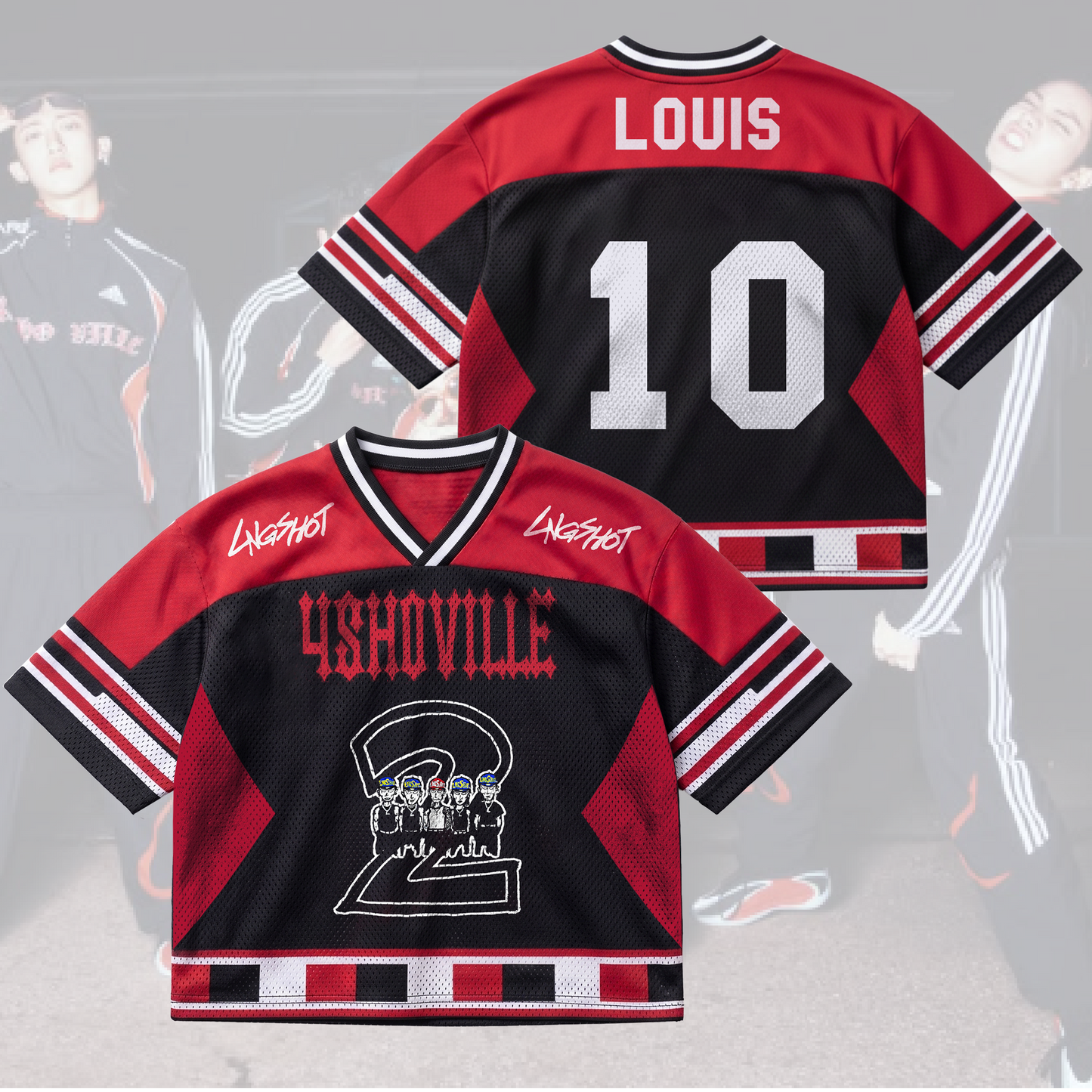 LNGSHOT 4shoville Mix Tape Mixed Mesh Jersey Gift For Fans