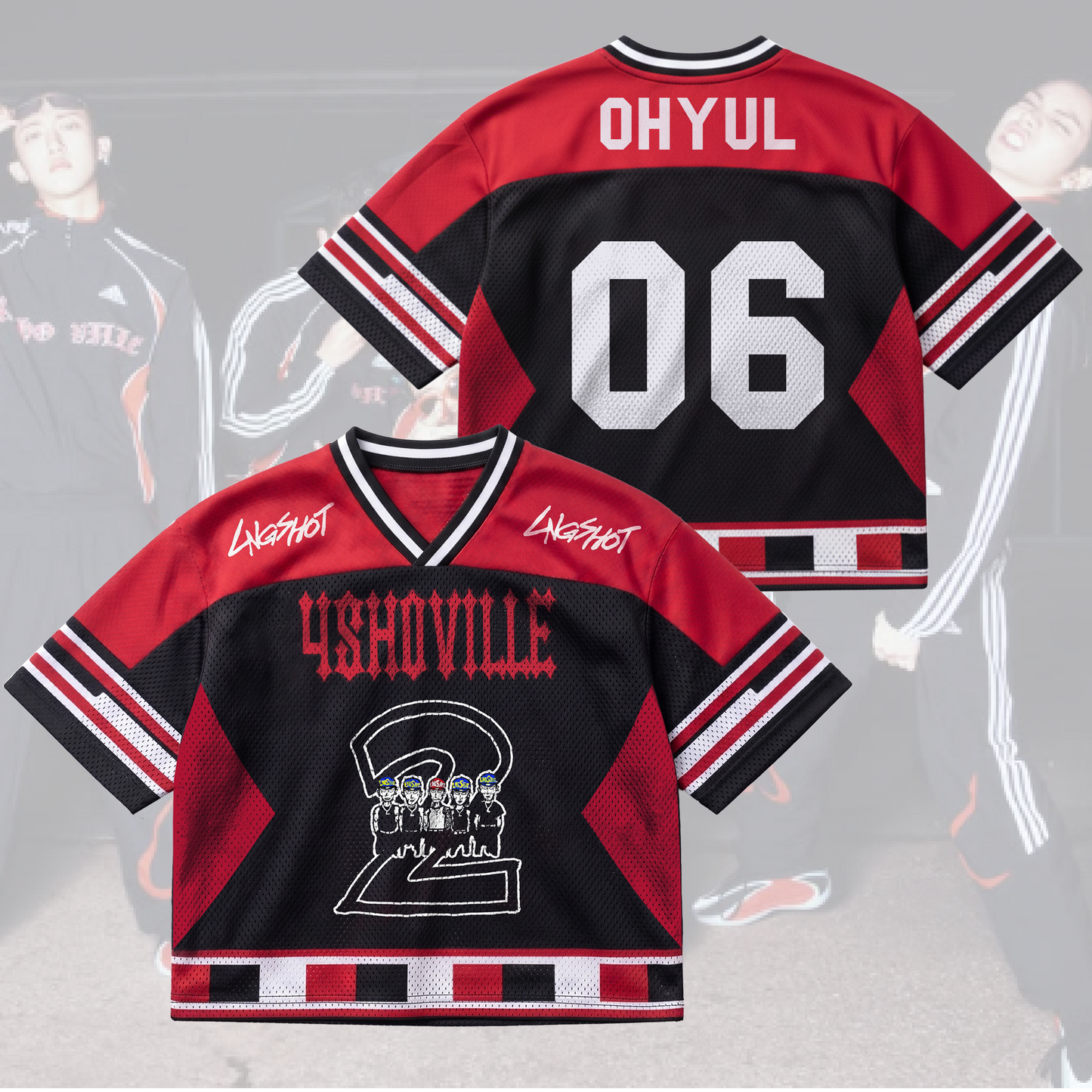 LNGSHOT 4shoville Mix Tape Mixed Mesh Jersey Gift For Fans