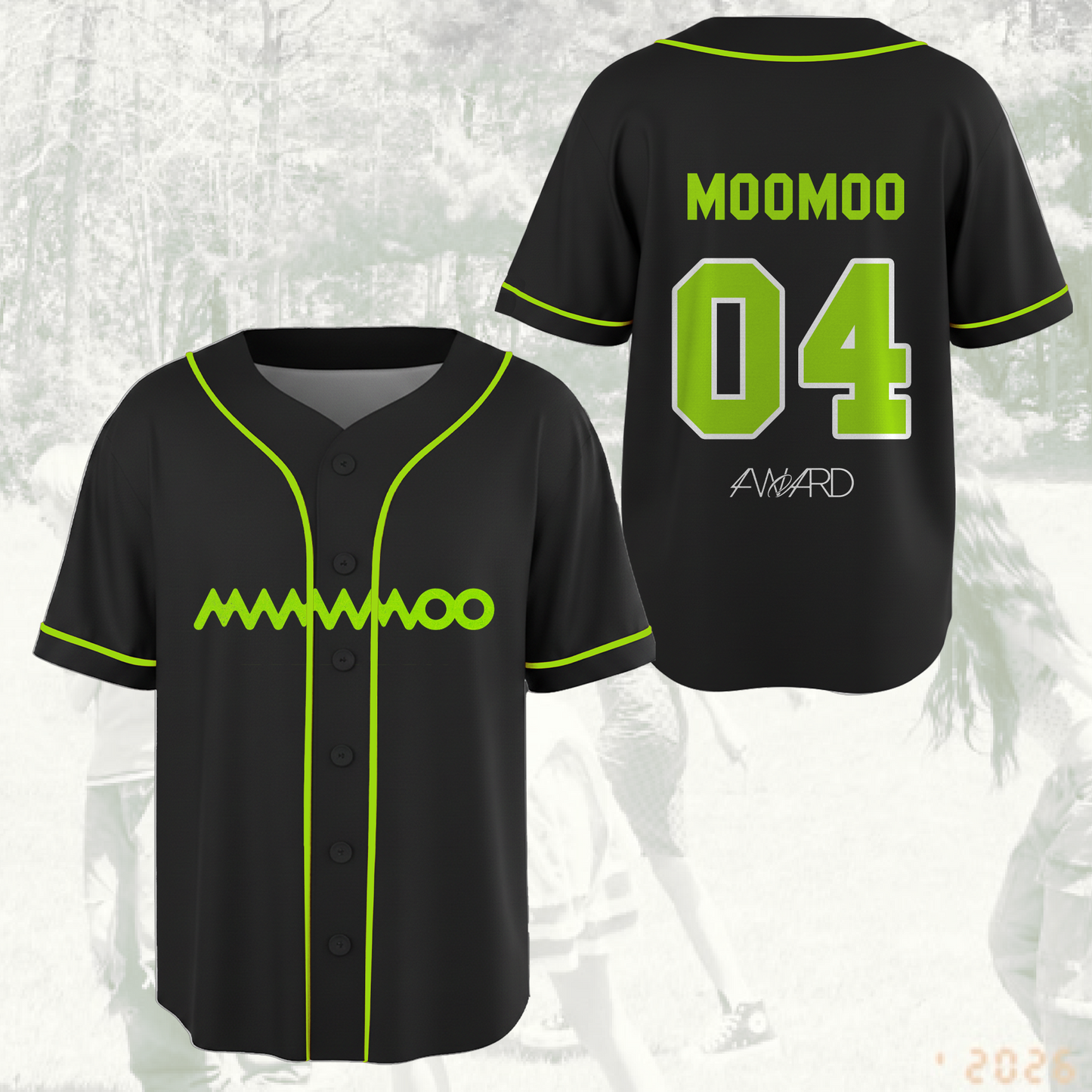 Mamamoo Uniform 4ward World Tour Baseball Jersey Fan Editon