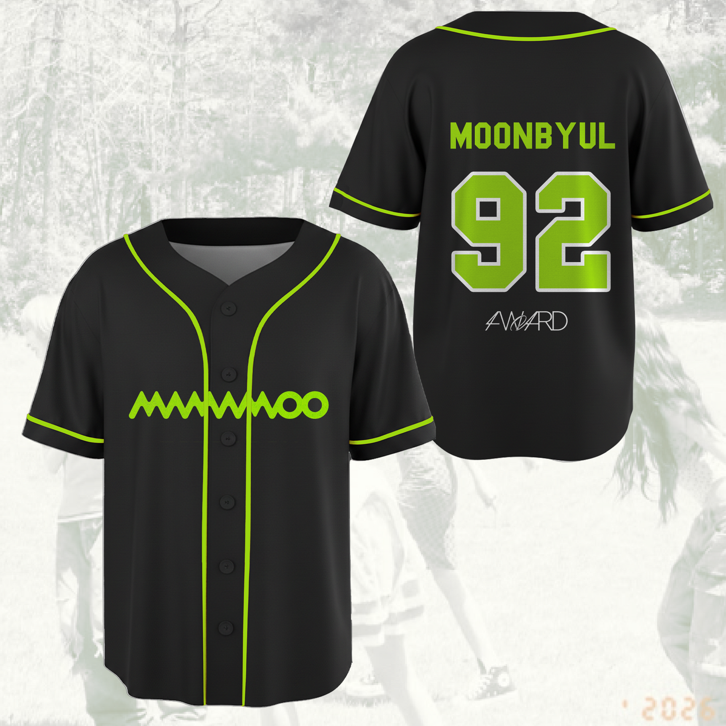 Mamamoo Uniform 4ward World Tour Baseball Jersey Fan Editon