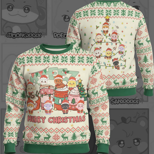 ATZ Aniteez Merry Christmas Ugly Sweater Gift For Lovers