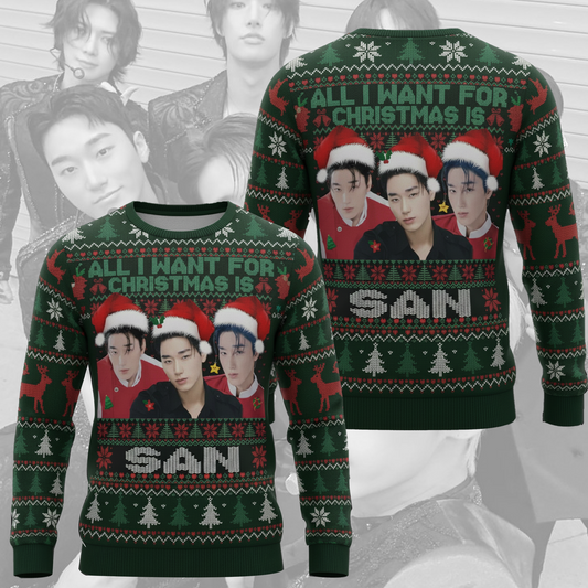 All I Want For Christmas Is San Ugly Sweater Gift For Lovers