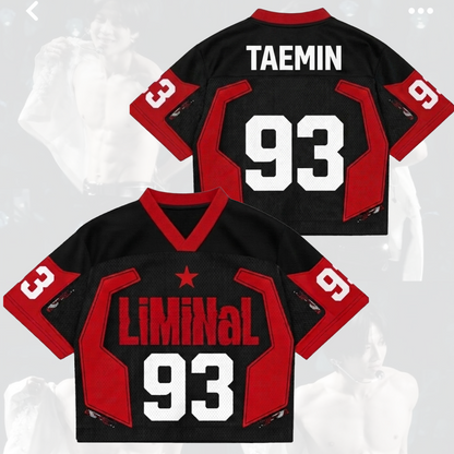 Sporty Liminal Taemin World Tour Mixed Mesh Jersey Concert Outfit Gift For Fans