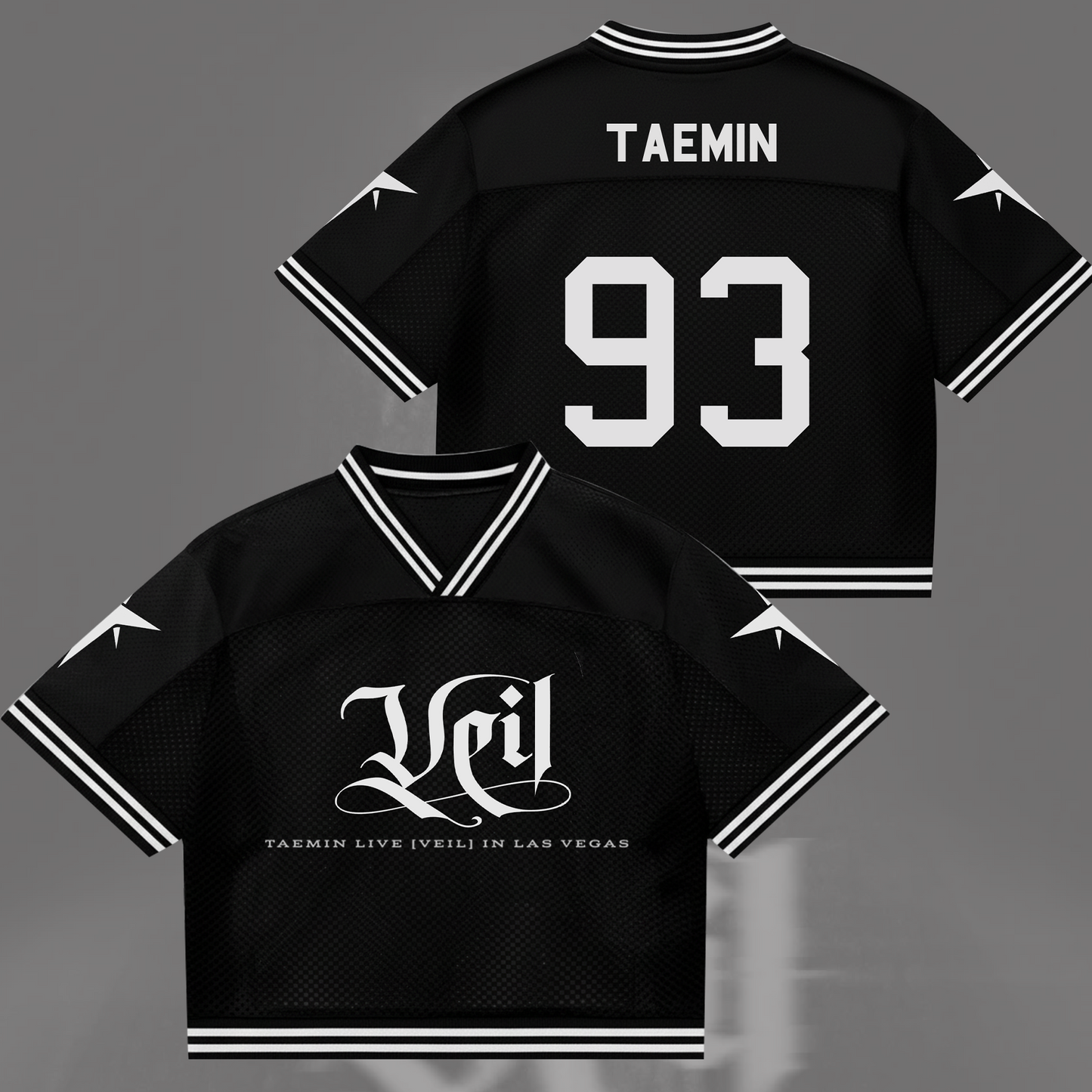 Shinee Taemin VEIL Live in Las Vegas Mixed Mesh Jersey