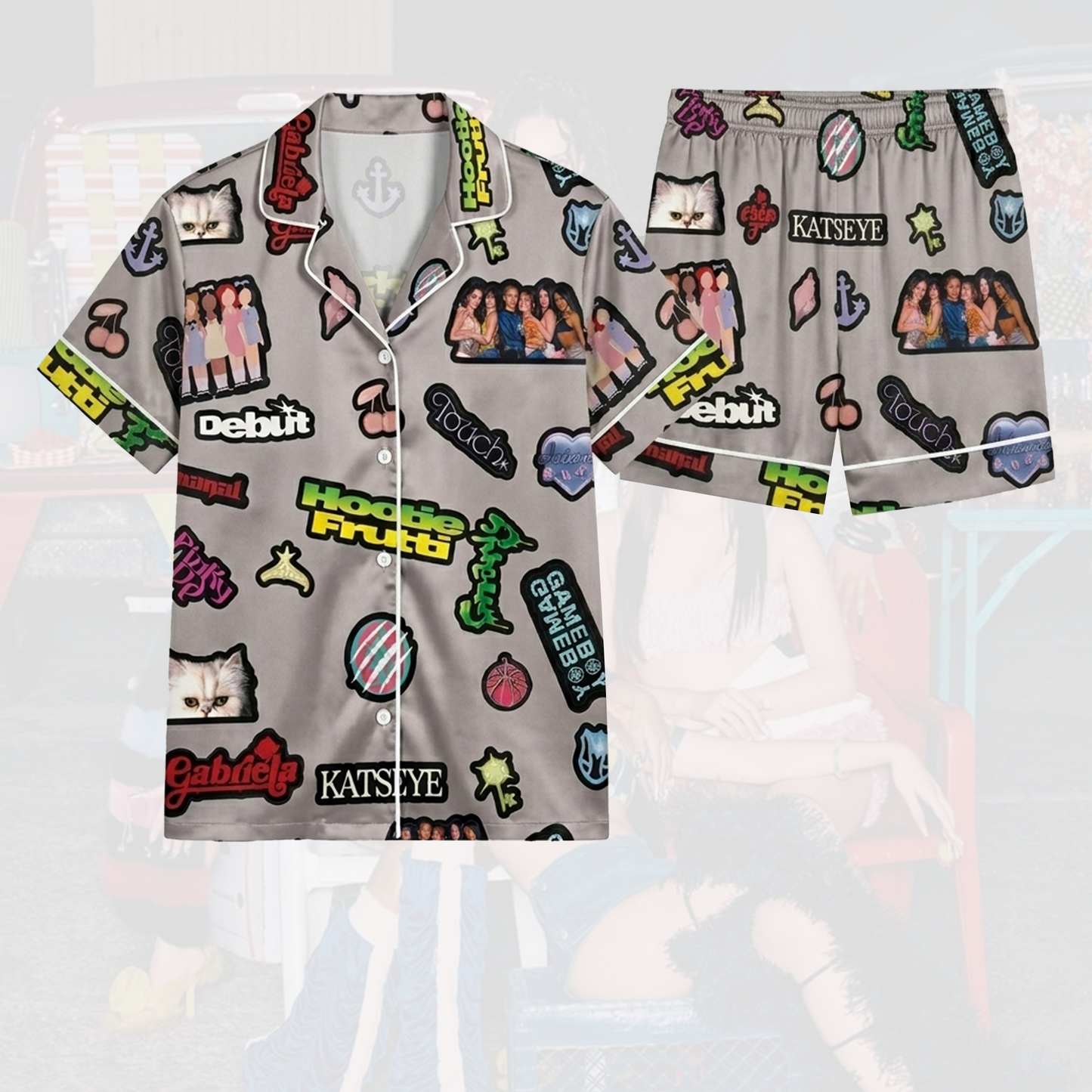 Chic Hootie Frutti KATSEYE Pajamas Set Gift For Fans
