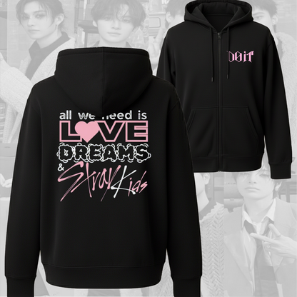 Stray Kids Dreams All We Need Zip Hoodie