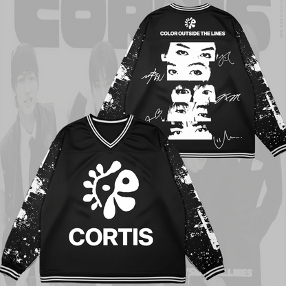 Color Outside the Lines Album Cortis Mesh Splicing Long Sleeved Gifts