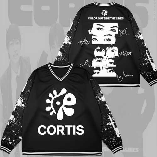 Color Outside the Lines Album Cortis Mesh Splicing Long Sleeved Gifts