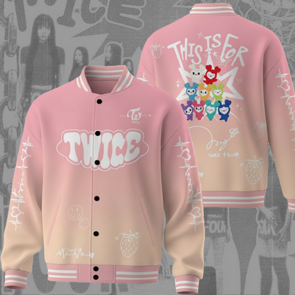 Twice 2026 World Tour Of This Is For Once Baseball Jacket