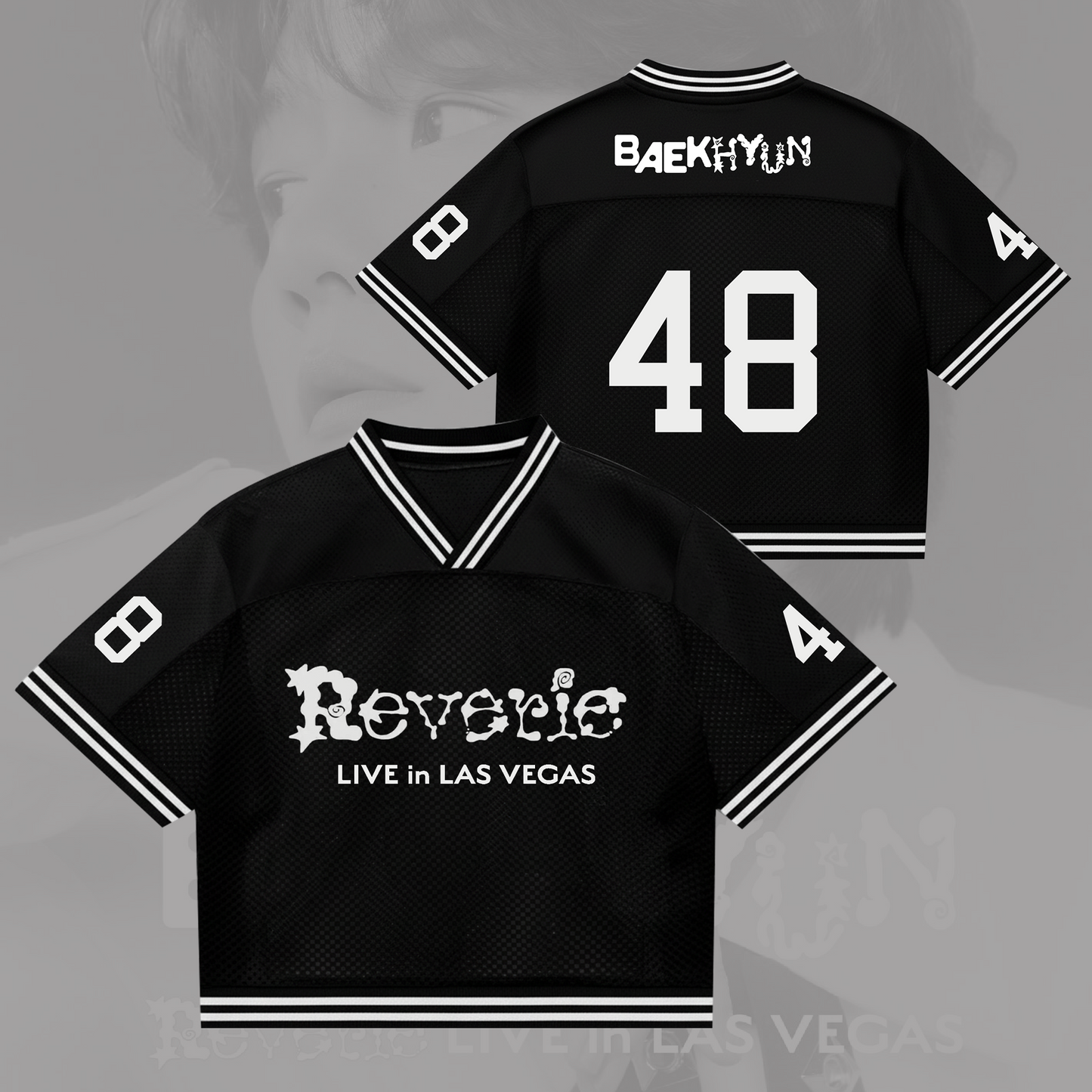 BAEKHYUN LIVE Reverie in Las Vegas EXO Mixed Mesh Jersey