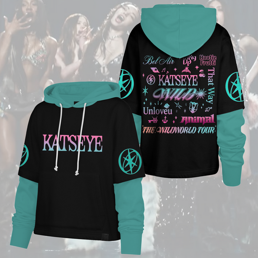Katseye Wild Tracklist Shortstop Hoodie The Wildworld Tour Gift For Eyekons
