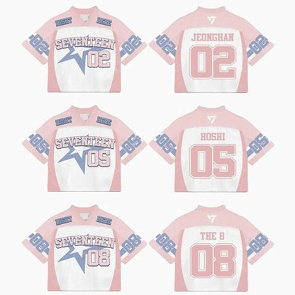 Seventeen 17 Right Here Mixed Mesh Jersey Football