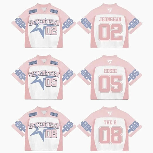 Seventeen 17 Right Here Mixed Mesh Jersey Football
