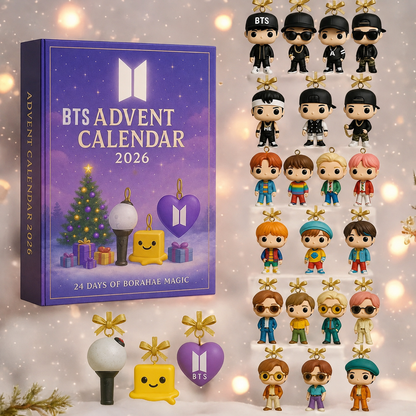 BTS K-Pop Adventskalender 2025, 24 Tage Borahae-Magie zum Jubiläum, tägliches Weihnachts-Adventsgeschenk