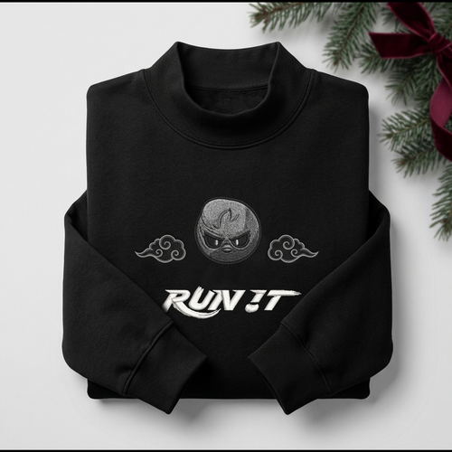 Stray Kids Run It Evil Skzoo Felix Embroidered Mockneck Sweatshirt Stay Gifts