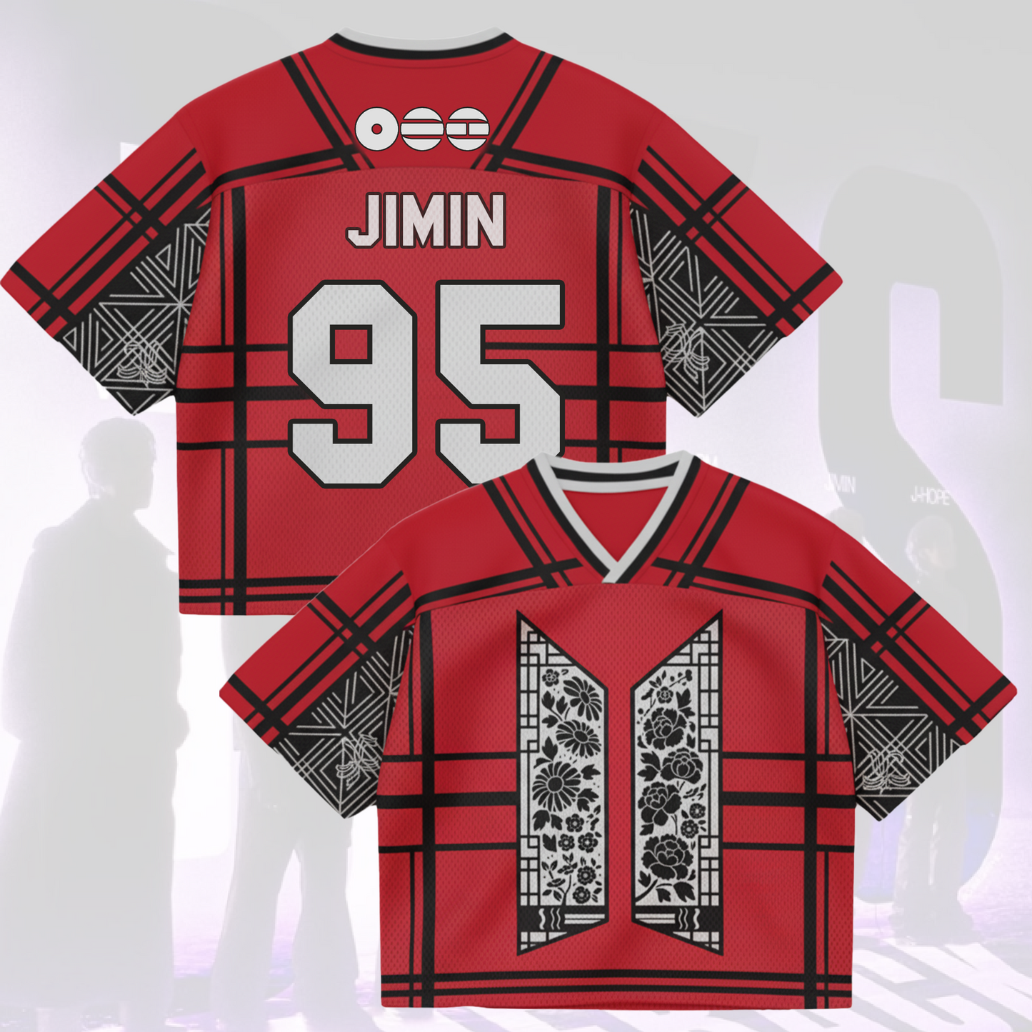 Floral Door BTS World Tour Mixed Mesh Jersey Gifts