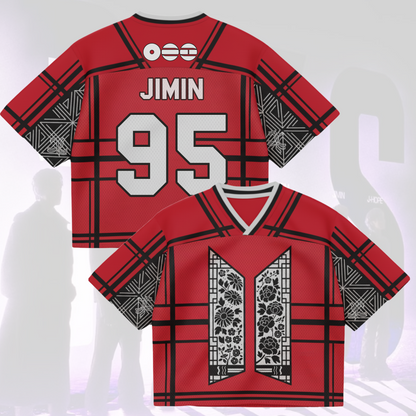 Floral Door BTS World Tour Mixed Mesh Jersey Gifts