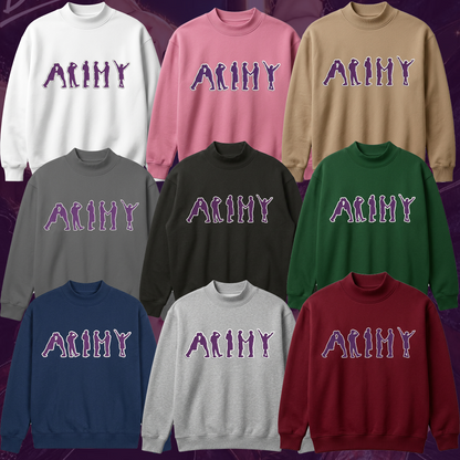 Iconic Army BTS Embroidered Mockneck Sweatshirt Gift For Fans