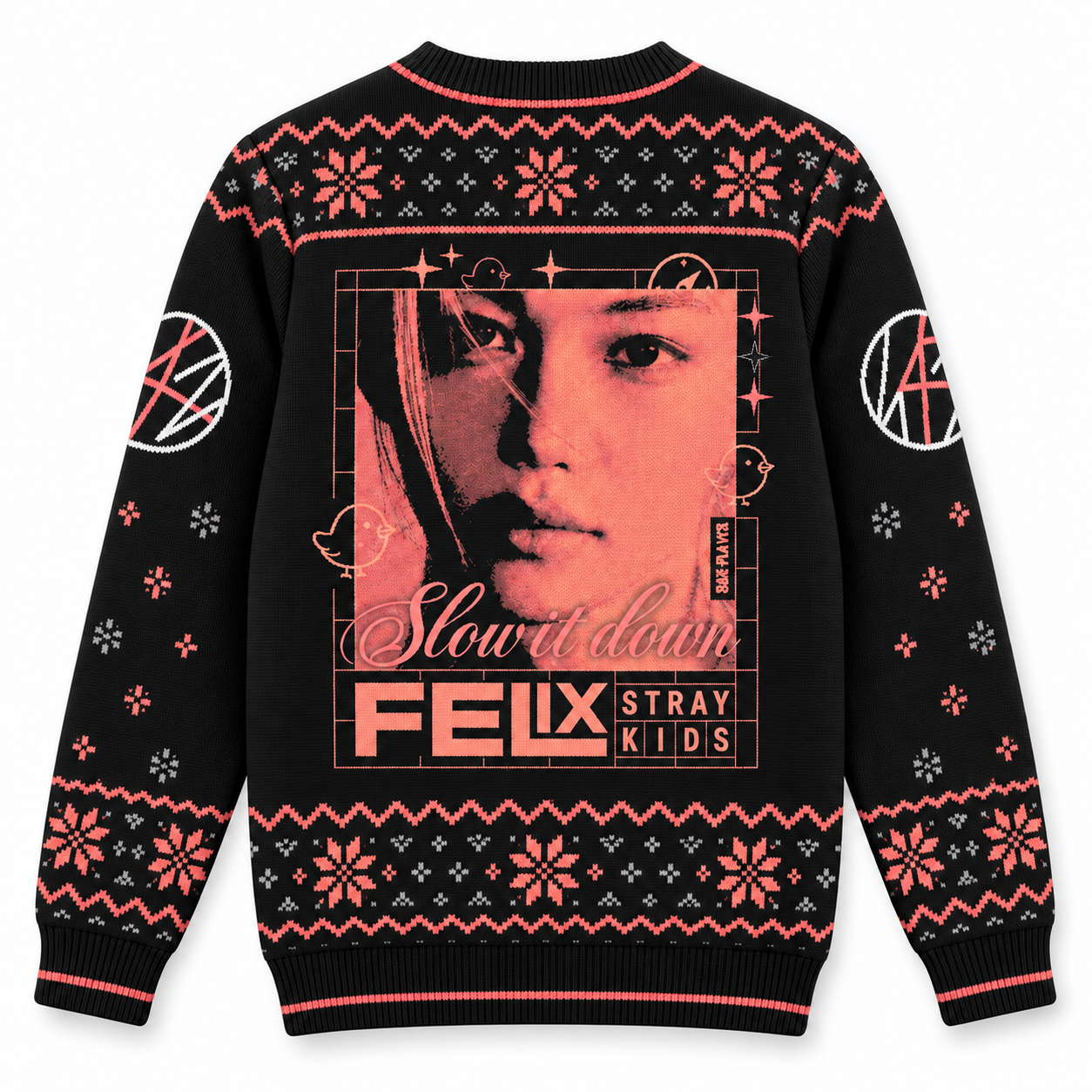 Felix Slow It Down Ugly Christmas Sweater, Stray Kids Holiday Gift for STAY Fans