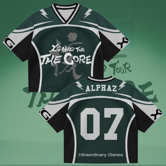 XG The Core  World Tour Mixed Mesh Jersey Gift For Fans