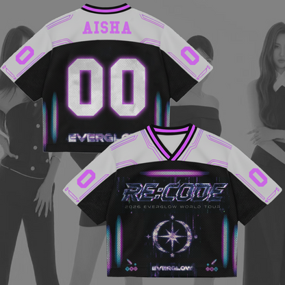 EVERGLOW World Tour 2026 Mixed Mesh Jersey Gift For Fans