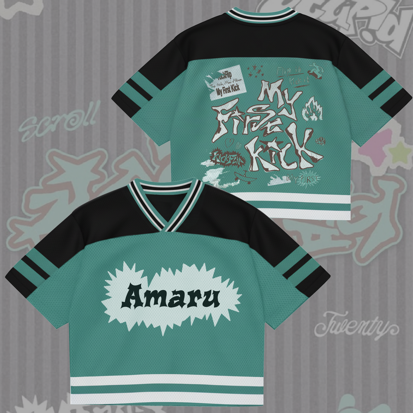 My First Kick Album KickFlip Mixed Mesh Jersey Gift For Fans
