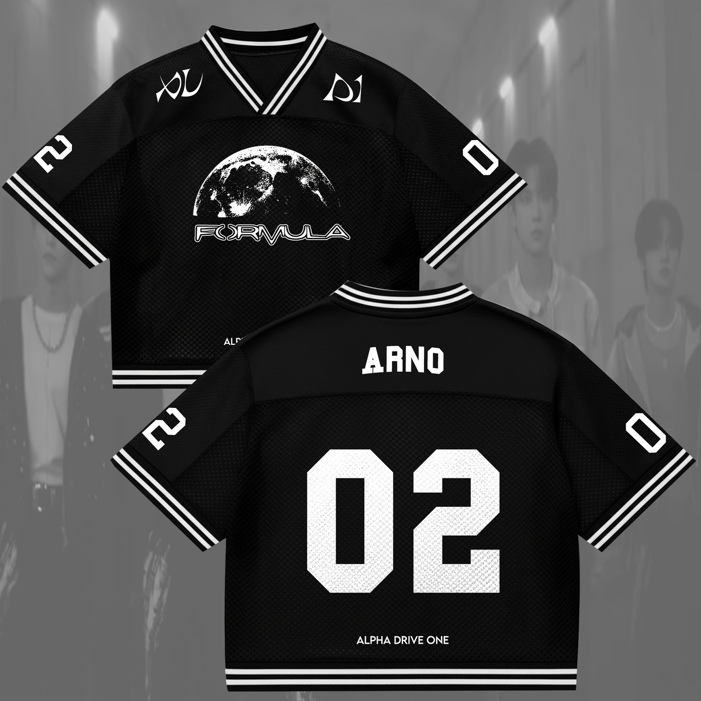 ALPHA DRIVE ONE Formula ALD1 Mixed Mesh Jersey Gift For Lovers