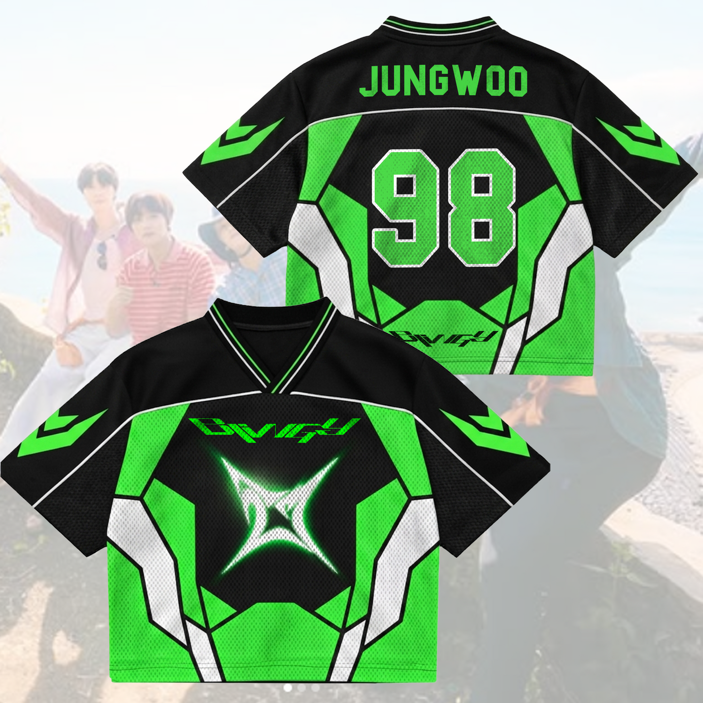 NCT 127 Blingy Album Come Back Mixed Mesh Jersey Gift For Fans